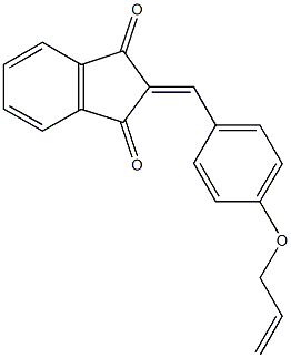 2-[4-(allyloxy)benzylidene]-1H-indene-1,3(2H)-dione Struktur