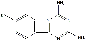 4-amino-6-(4-bromophenyl)-1,3,5-triazin-2-ylamine Struktur