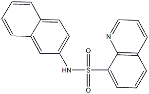 N-(2-naphthyl)-8-quinolinesulfonamide Struktur