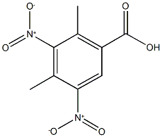 3,5-dinitro-2,4-dimethylbenzoic acid Struktur