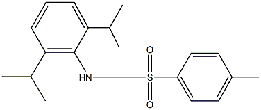 N-(2,6-diisopropylphenyl)-4-methylbenzenesulfonamide Struktur