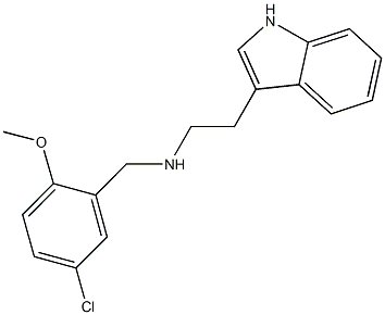 N-(5-chloro-2-methoxybenzyl)-N-[2-(1H-indol-3-yl)ethyl]amine Struktur