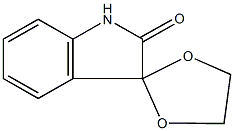 1,3-dihydrospiro[(2H)-indole-3,2'-[1,3]-dioxolane]-2-one Struktur