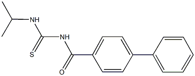 N-([1,1'-biphenyl]-4-ylcarbonyl)-N'-isopropylthiourea Struktur