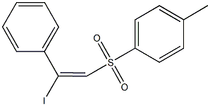 2-iodo-2-phenylvinyl 4-methylphenyl sulfone Struktur