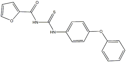 N-(2-furoyl)-N'-(4-phenoxyphenyl)thiourea Struktur