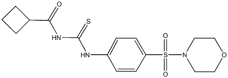 N-(cyclobutylcarbonyl)-N'-[4-(4-morpholinylsulfonyl)phenyl]thiourea Struktur