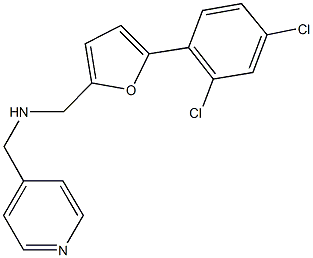 N-{[5-(2,4-dichlorophenyl)-2-furyl]methyl}-N-(4-pyridinylmethyl)amine Struktur