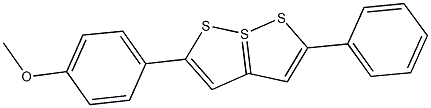 2-(4-methoxyphenyl)-5-phenyl-7lambda~4~-[1,2]dithiolo[5,1-e][1,2]dithiole Struktur