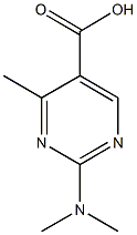 2-(dimethylamino)-4-methyl-5-pyrimidinecarboxylic acid Struktur