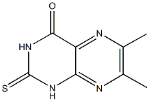 6,7-dimethyl-2-thioxo-2,3-dihydro-4(1H)-pteridinone Struktur