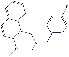 N-(4-fluorobenzyl)-N-[(2-methoxy-1-naphthyl)methyl]amine Struktur