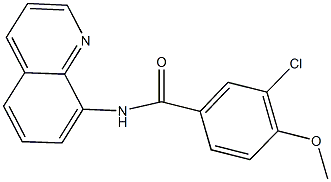 3-chloro-4-methoxy-N-(8-quinolinyl)benzamide Struktur