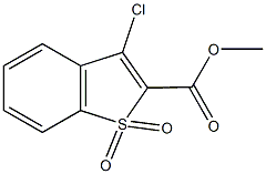 methyl 3-chloro-1-benzothiophene-2-carboxylate 1,1-dioxide Struktur