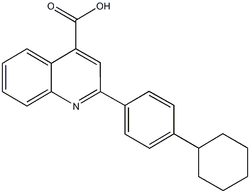 2-(4-cyclohexylphenyl)-4-quinolinecarboxylic acid Struktur