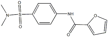 N-{4-[(dimethylamino)sulfonyl]phenyl}-2-furamide Struktur