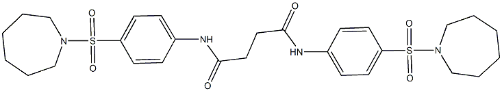 N~1~,N~4~-bis[4-(azepan-1-ylsulfonyl)phenyl]succinamide Struktur