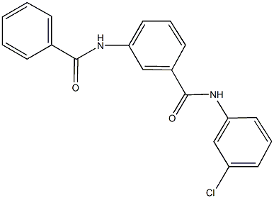 3-(benzoylamino)-N-(3-chlorophenyl)benzamide Struktur