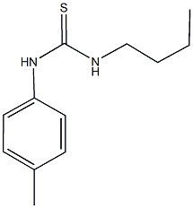 N-butyl-N'-(4-methylphenyl)thiourea Struktur