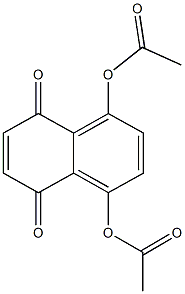 4-(acetyloxy)-5,8-dioxo-5,8-dihydro-1-naphthalenyl acetate Struktur