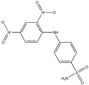 4-{2,4-bisnitroanilino}benzenesulfonamide Struktur