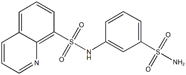 N-[3-(aminosulfonyl)phenyl]-8-quinolinesulfonamide Struktur