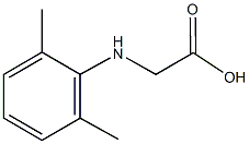 (2,6-dimethylanilino)acetic acid Struktur