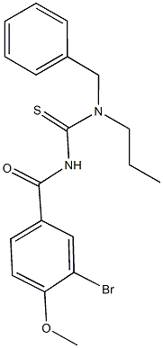 N-benzyl-N'-(3-bromo-4-methoxybenzoyl)-N-propylthiourea Struktur