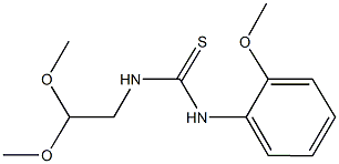 N-(2,2-dimethoxyethyl)-N'-(2-methoxyphenyl)thiourea Struktur