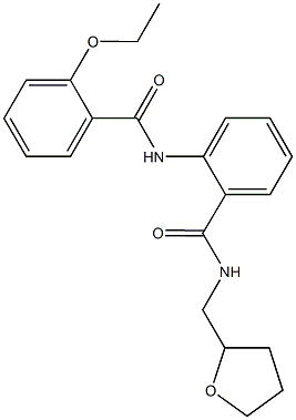 2-[(2-ethoxybenzoyl)amino]-N-(tetrahydro-2-furanylmethyl)benzamide Struktur