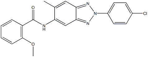 N-[2-(4-chlorophenyl)-6-methyl-2H-1,2,3-benzotriazol-5-yl]-2-methoxybenzamide Struktur