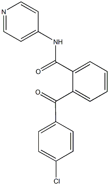 2-(4-chlorobenzoyl)-N-(4-pyridinyl)benzamide Struktur