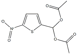 (acetyloxy){5-nitro-2-thienyl}methyl acetate Struktur