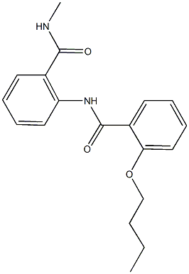 2-[(2-butoxybenzoyl)amino]-N-methylbenzamide Struktur