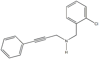 N-(2-chlorobenzyl)-N-(3-phenyl-2-propynyl)amine Struktur