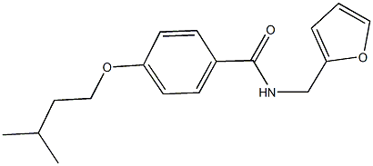 N-(2-furylmethyl)-4-(isopentyloxy)benzamide Struktur