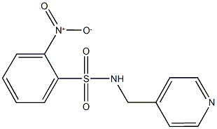 2-nitro-N-(4-pyridinylmethyl)benzenesulfonamide Struktur