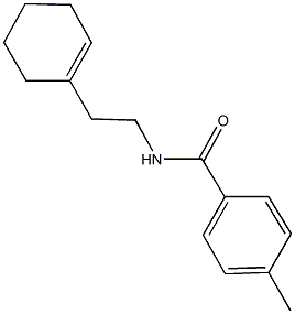 N-[2-(1-cyclohexen-1-yl)ethyl]-4-methylbenzamide Struktur