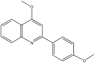 4-methoxy-2-(4-methoxyphenyl)quinoline Struktur