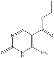 ethyl 6-amino-2-oxo-1,2-dihydro-5-pyrimidinecarboxylate Struktur