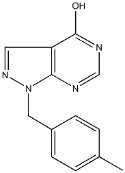 1-(4-methylbenzyl)-1H-pyrazolo[3,4-d]pyrimidin-4-ol Struktur