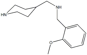 N-(2-methoxybenzyl)-N-(4-piperidinylmethyl)amine Struktur