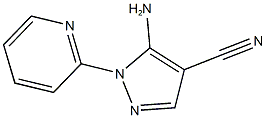 5-amino-1-(2-pyridinyl)-1H-pyrazole-4-carbonitrile Struktur