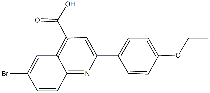 6-bromo-2-(4-ethoxyphenyl)-4-quinolinecarboxylic acid Struktur