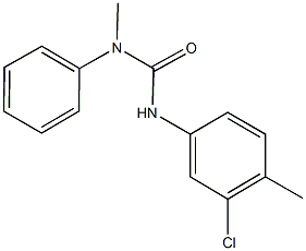 N'-(3-chloro-4-methylphenyl)-N-methyl-N-phenylurea Struktur