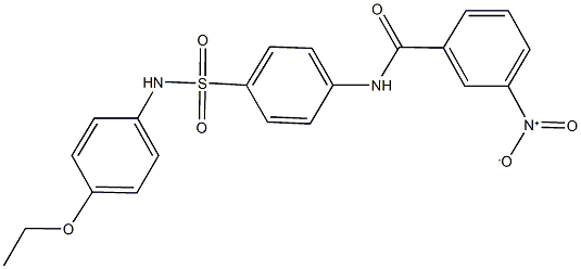 N-{4-[(4-ethoxyanilino)sulfonyl]phenyl}-3-nitrobenzamide Struktur