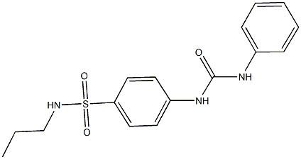 4-[(anilinocarbonyl)amino]-N-propylbenzenesulfonamide Struktur