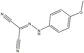 2-[(4-methoxyphenyl)hydrazono]malononitrile Struktur