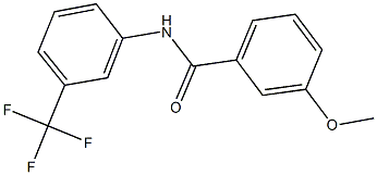 3-methoxy-N-[3-(trifluoromethyl)phenyl]benzamide Struktur