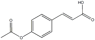 3-[4-(acetyloxy)phenyl]acrylic acid Struktur